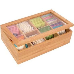 Caja de Té de Madera Ecológica, Madera Duradera, Suministro al por Mayor Directo de Fábrica - Product Image 1