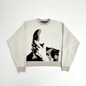 Suéter de Hombre de Invierno, Cuello Redondo, Tejido, Personalizable, Transpirable, con Logotipo Frontal, Talla Grande, 100% Algodón - Product Image 1