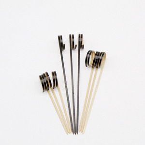 Nhà Máy Bán Buôn 90Mm 100Mm 120Mm Knot Xiên Thanh Trái Cây Sinh Thái Thân Thiện Với Tùy Chỉnh Thiết Kế Tre Trái Tim Vòng Chọn - Product Image 4