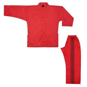 Conçu sur mesure rouge léger karaté uniforme mélange Arts martiaux tous Styles costume pour les jeunes et adultes Kimono enfants uniforme - Product Image 1