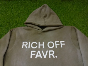 เสื้อฮู้ดซักกรดออกแบบได้ตามต้องการเสื้อมีฮู้ดผ้าฝ้าย100% ปักลายสตรีทแวร์เสื้อสวมหัวซักหินขนาด XL - Product Image 2