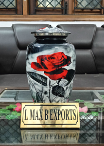 Unique New Texture Metal Cremation urns for human ashes with free <b>velvet</b> <b>bag</b> - Product Image 6