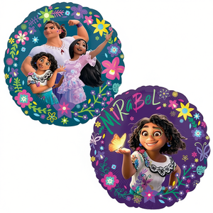 Ballon en aluminium Encanto 43 cm, 2 pièces par sac, design Mirabel et famille, décorations de fête - Product Image 1