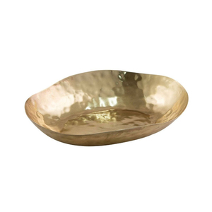 Plat ovale de service alimentaire de luxe en aluminium fait à la main avec finition polie argentée, passe au lave-vaisselle, pour une utilisation sur la table de mariage - Product Image 5