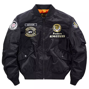 Chaqueta Bomber Varsity de Camuflaje con Recubrimiento Personalizado, Primavera, Poliéster/Algodón, Estilo Béisbol Letterman, Estilo Urbano, Resistente al Viento, para Hombre - Product Image 4