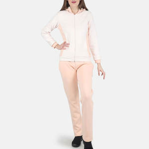 Conjunto Deportivo de Invierno para Mujer con Capucha, Dos Piezas, Corte Regular, Informal, para Entrenamiento y Jogging - Product Image 1