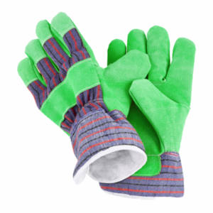 Gants de travail robustes de qualité supérieure, paume en cuir de vachette grainé lisse, tissu en coton, résistants au froid et à la chaleur, taille industrielle - Product Image 4