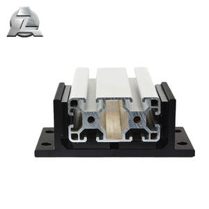 Roulement linéaire en alliage d'aluminium court à double bride prêt à l'emploi avec trou de frein, entretoises, vis et cales - Product Image 1