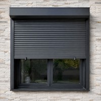Volet roulant en aluminium sur mesure, télécommandé, isolant thermique, insonorisant, coupe-vent, pour usage commercial