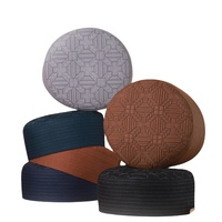 Gorros Kufi al por Mayor al Mejor Precio para Hombres, Gorro de Oración Musulmán, Gorro Islámico Árabe, Nueva Moda, Logotipo Personalizado, Gorros de Oración Transpirables