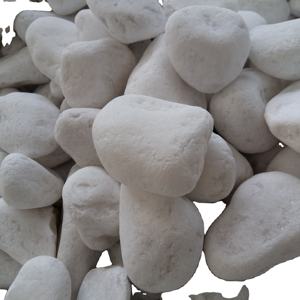 Pierres bicyclette blanches de couleur naturelle, galets décoratifs pour le jardin de la maison - Product Image 1