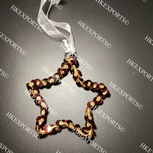 Adornos colgantes con cuentas en forma de corazón hechos a mano más vendidos, decoraciones navideñas festivas para fiestas - Product Image 4