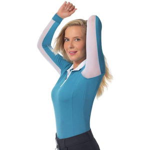Chemise d'équitation de haute qualité pour femmes pour les événements de spectacle, matière extensible, coutures propres, séchage rapide et respirant, manches courtes - Product Image 6
