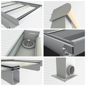<span class=keywords><strong>Toit</strong></span> de terrasse en aluminium de luxe homologué CE, Terrasoverkapping, couvertures de patio, véranda, Power RAL 7016 9016 9005, protection solaire extérieure - Product Image 5
