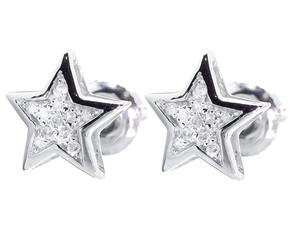 Oferta Especial, Pendientes de Plata 925 con Diamante Moissanite VVS con Certificado GRA, Diseño de Estrella para Mujer, Moda a Bajo Precio - Product Image 1