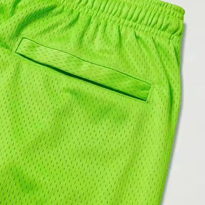 Entrenamiento gimnasio logotipo personalizado estiramiento poliéster Spandex transpirable activo Atlético Split Hem entrenamiento Fitness correr hombres gimnasio pantalones cortos - Product Image 5