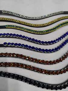 สายรัดหนังม้าสีน้ำตาลคริสตัลขนาด12มม. - Product Image 4