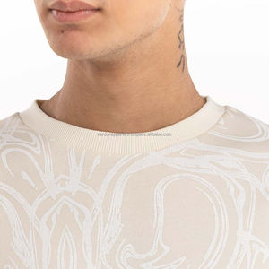 Nardon Apparel Oversized Oem Unisex Pullover Sudadera Hombres Etiqueta logo Personalizado 100% Algodón Orgánico Sudadera de cuello redondo - Product Image 6