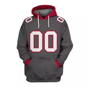 Wholesale Custom <b>American</b> Football Team Player Name Number Embroidered Winter <b>Hoodie</b> Sportswear OEM ODM - Product Image 2