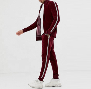 Survêtement personnalisé pour hommes à fermeture éclair 2 pièces en coton épais pantalons de survêtement et sweats à capuche ensemble de jogging vêtements de sport pour hommes survêtement - Product Image 2