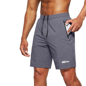 Men Beach Gym <b>Shorts</b> Quick Dry Nylon Blend <b>with</b> Elastic Waist Mesh <b>Liner</b> and Pockets Versatile Design for Training <b>Swimming</b> - Product Image 1