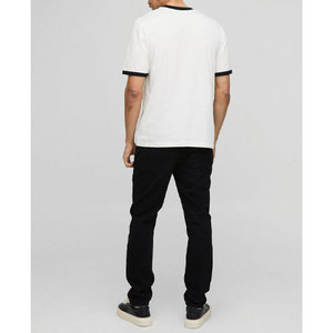 Poids lourd 220 GSM Logo personnalisé Streetwear T-shirt pour homme de haute qualité 100% coton O-Neck Plain Tee à vendre - Product Image 2