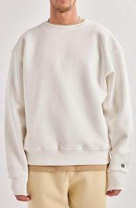 Sudadera de Forro Polar Blanca Básica Extra Grande para Hombre 2024, 100% Algodón, Ropa Urbana, Producto OEM de Primera Calidad, Bordado al por Mayor - Product Image 5