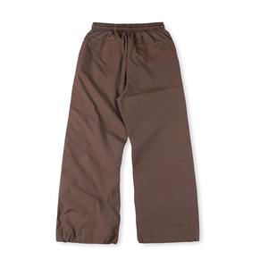 Pantalon cargo décontracté à double boutonnage rayé pour homme, broderie, coupe droite, ample, baggy - Product Image 4