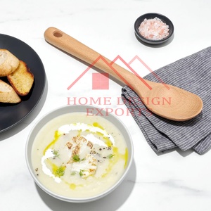 Cuillère en bois de qualité export, cuillère en bois avec logo personnalisé, cuillères à dégustation en bois, ustensiles de service écologiques pour la pâtisserie - Product Image 6