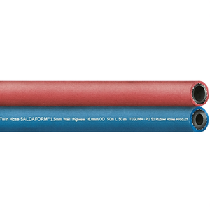 Twin Hose SALDAFORM 3.5mm Wall Thickness 16.0mm OD 50m L.50m TEGUMA-PU 50 <b>Rubber</b> Hoses <b>Product</b> - Product Image 1