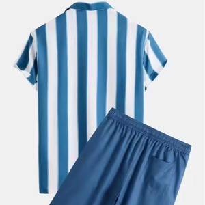 ชุดเสื้อและกางเกงขาสั้นสำหรับผู้ชายชุดกางเกงขาสั้นแขนสั้นระบายอากาศได้อย่างรวดเร็วพิมพ์ลายแบบกำหนดเองฤดูร้อน - Product Image 2