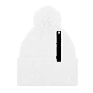 Bonnets d'hiver personnalisés Skully, bonnets en tricot épais et chauds, unis, avec logo personnalisé, bonnets d'hiver en fausse fourrure - Product Image 6