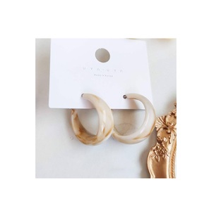 ต่างหูเรซินคลาสสิกแบบวินเทจต่างหูเรซินอีพ็อกซี่ - Product Image 3