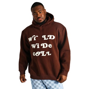 Sudadera con Capucha Extra Grande para Hombre, Corte Cuadrado, Forro Polar de Invierno, 100% Algodón, Gruesa, con Logotipo Personalizado, Talla 6XL - Product Image 1