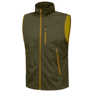 Gilet Softshell sans manches pour hommes de qualité supérieure coupe-vent à fermeture éclair complète pour golf en plein air voyage et randonnée Style Unique grande taille - Product Image 3