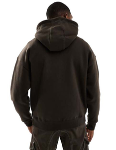 Streetwear lourd de haute qualité 100% coton français éponge polaire coupe régulière imprimé bouffant personnalisé hommes - Product Image 5