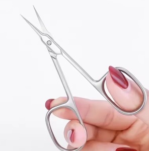 Ciseaux à cuticules droits en acier inoxydable, forme d'oiseau, broderie, durables, personnalisables, pour la décoration des ongles - Product Image 4