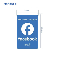 Carte NFC personnalisée pour les réseaux sociaux, carte à taper pour Facebook, Instagram, WhatsApp, Google Review, YouTube Follow, marketing d'entreprise