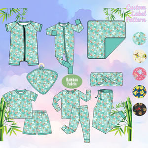 Conjuntos de ropa para bebés y niños personalizados, venta al por mayor de pijamas para niñas con estampado de <span class=keywords><strong>Koala</strong></span>, ropa de dormir para niños, bonitos pijamas de Bambú - Product Image 1