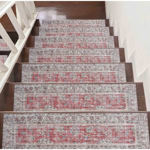 Tapis imprimé motif Kilim rouge, tapis ethnique moderne pour la maison, tapis d'appoint - Product Image 4