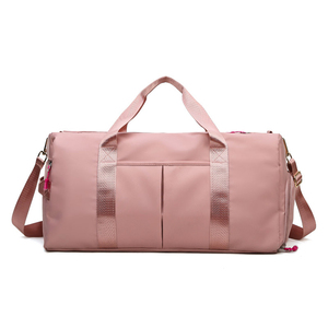 Unisex for Pink Sports Duffel <b>Bag</b> with Wet Pocket Shoe Compartment Custom Logo Travel Gym <b>Duffle</b> <b>Bag</b> Zipper for <b>Men</b> Women - Product Image 5