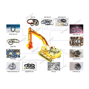 قطع غيار الحفارات ZX EX 120 200 220 300 330 450 850 1200، طقم ختم مفصل دوار مستورد من اليابان لحفارات هيتاشي - Product Image 6