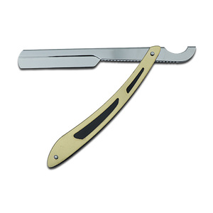 Maquinilla de Afeitar de un Solo Filo UBI Gold, Acero con Alto Contenido de Carbono y Cuchillas Reemplazables para Barberos Profesionales y Hombres - Product Image 1