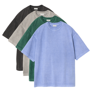 T-shirts personnalisés unisexe en coton 100% 230 GSM, coupe oversize, décontractés, vierges, style vintage délavé à l'acide - Product Image 1