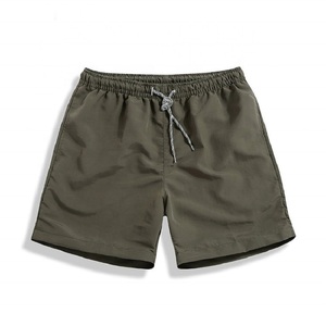 Shorts de sport en toile polyester/coton taille mi-haute de 7 pouces pour hommes, personnalisables, décontractés, unis, teints, pour la musculation et l'entraînement – Vente en gros - Product Image 6