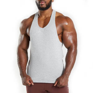 Camiseta sin mangas de entrenamiento para hombre con logotipo personalizado, diseña tu propia camiseta sin mangas con tirantes musculosos para gimnasio y fitness con logotipo personalizable - Product Image 1