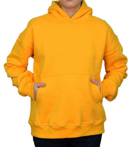 Sweat à capuche élégant surdimensionné pour femmes Premium 80% coton 20% mélange de polyester conception de l'arc linéaire avant noir décontracté à capuche - Product Image 1