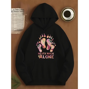 Kinitwear เสื้อสเวตเตอร์สวมหัวสำหรับผู้หญิง, เสื้อฮู้ดมาตรฐานสีเดียวสำหรับใส่สบายในฤดูหนาว/ฤดูใบไม้ร่วง - Product Image 1