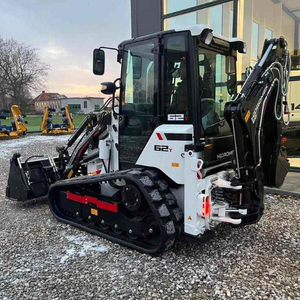 Chargeuse-pelleteuse sur chenilles HMK 62T, mini-chargeuse frontale, 1-3 tonnes, certifiée EPA CE, pompe hydraulique, moteur diesel Kubota, boîte de vitesses, IOT - Product Image 3