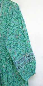 Moderne élégant grande taille imprimé genou-longueur décontracté Maxi robe femmes grande taille sans manches naturel taille bouton imprimé fleuri - Product Image 4